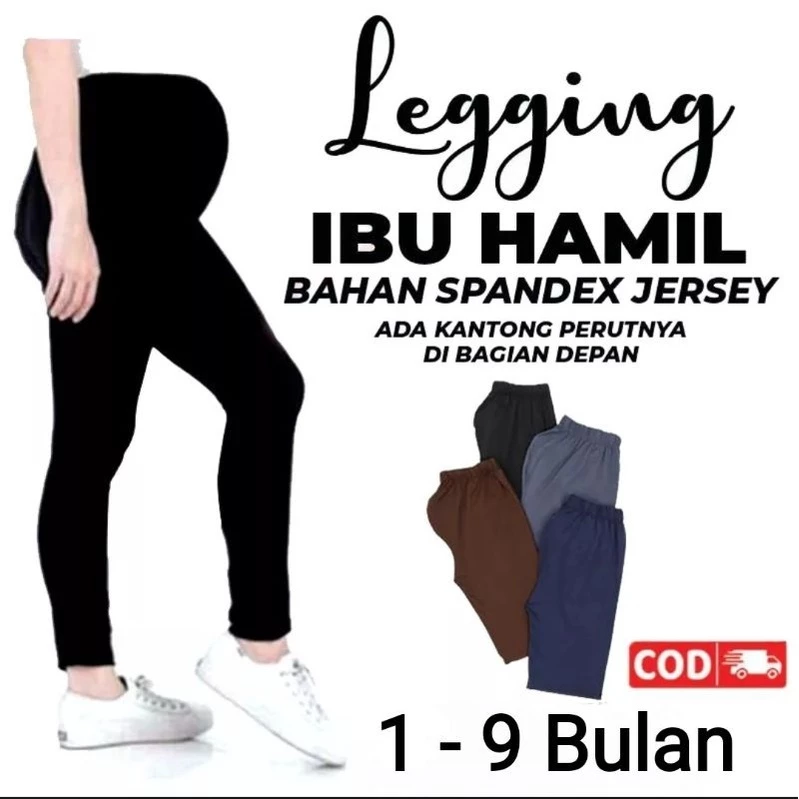 Legging Hamil Jumbo Strechy Maternity Celana Oversize Wanita Celana Legging Wanita Jumbo Laging Bumil Lejing Ibu Hamil Tebal
