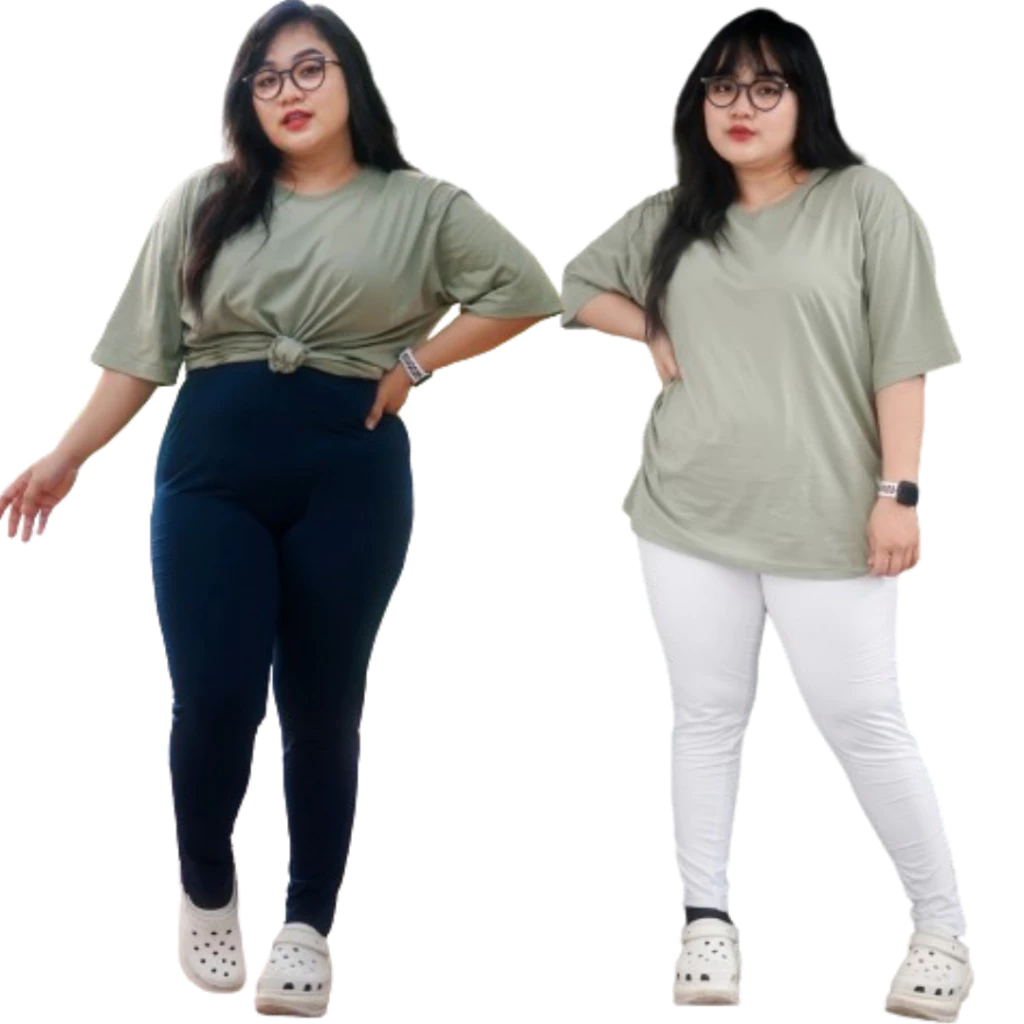 Celana Legging Jumbo Ukuran Besar Wanita Dewasa Spandek Premium Impor Legging Olahraga Jogging Workout Legging Wanita Olahraga