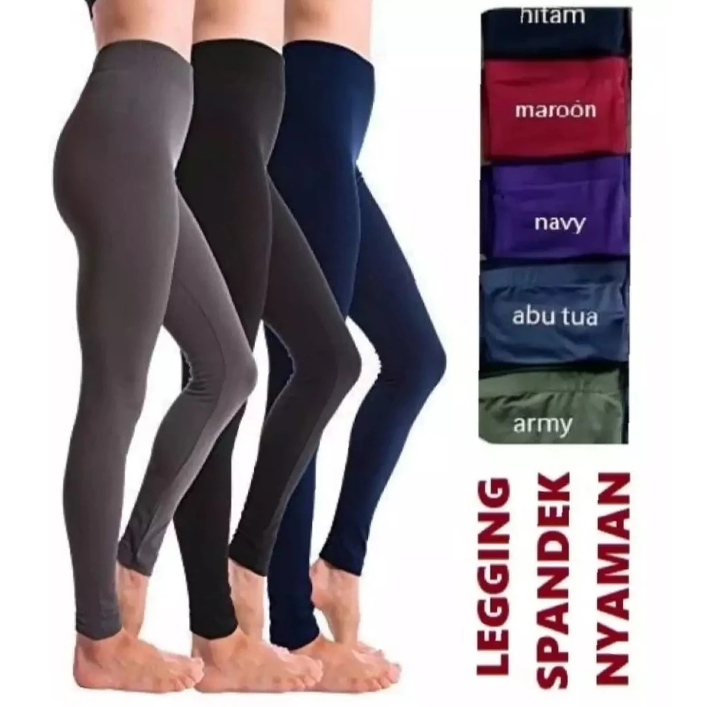 Leging Jumbo Tebal Premium Celana Leging Olahraga Wanita Legging Gym Wanita Lejing Sport Leging Spandek Legging Jumbo Wanita