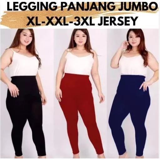 Legging Jumbo Wanita Leging Import Big Size Besar Leging Tebal Leging Olahraga Wanita Legging Running Leging Panjang Wanita Tebal Premium