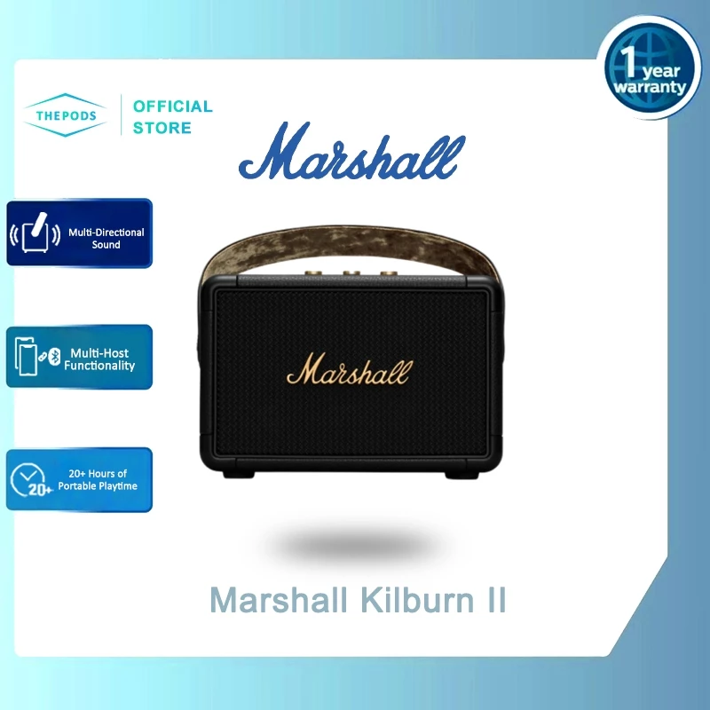 Marshall Kilburn II Portable Bluetooth