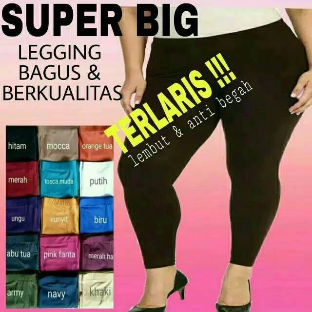 Leging Import Wanita Jumbo Lejing Import Dewasa Jumbo Celana Legging Jumbo Leging Jumbo Tebal Panjang Lejing Jumbo