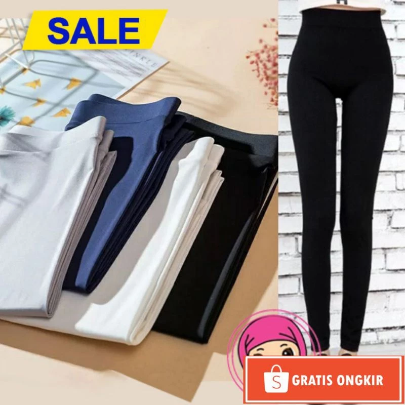 Celana Legging Wanita Standar Jumbo Spandek Legging Olahraga Wanita Legging Gym Wanita Lejing Premium Inner Basic Legging Polos