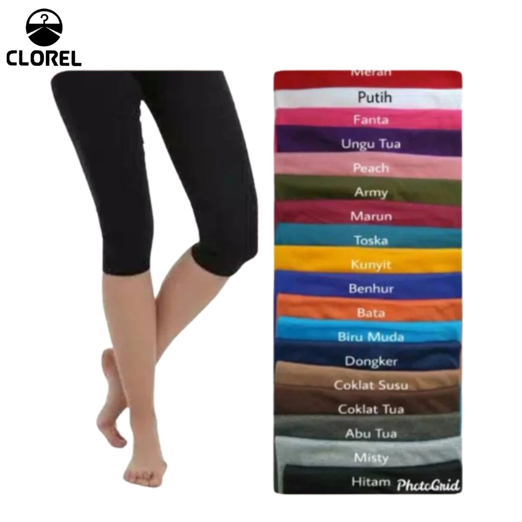 Legging 3/4 Sport Olahraga Legging Wanita Bahan Adem Lejing Jumbo Premium Legging Bahan Tebal Nyaman Legging Import