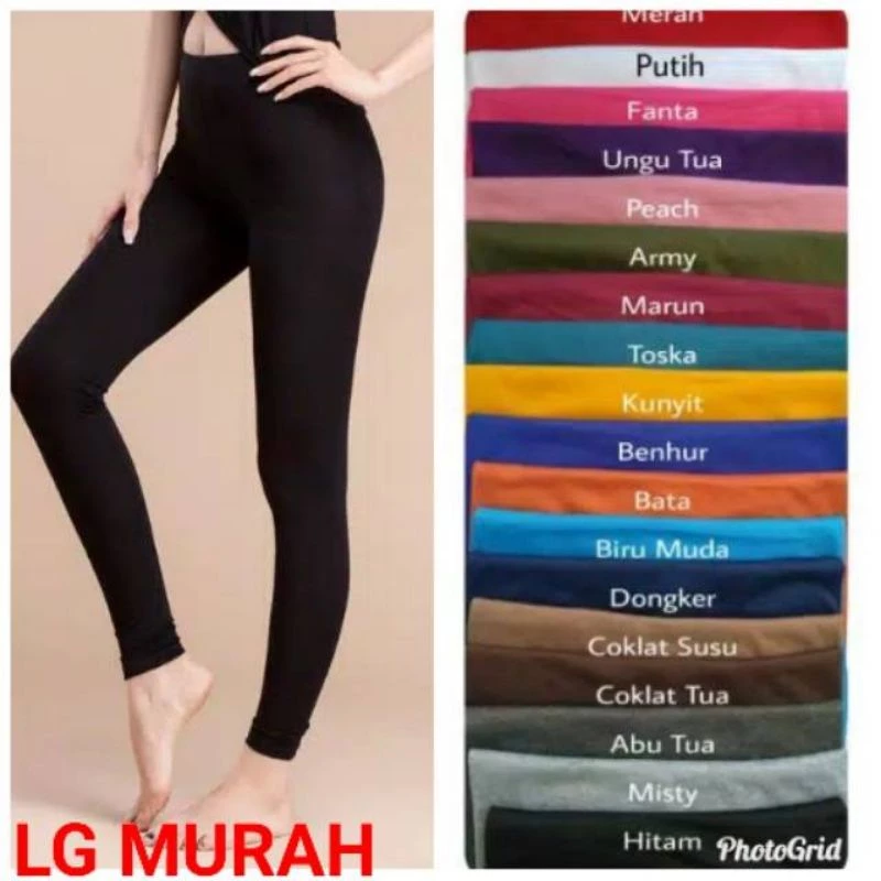 Laging Premium Wanita Tebal Leging Import Wanita Tebal Premium Legging Olahraga Legging Sport Legging Inner Polos Spandek