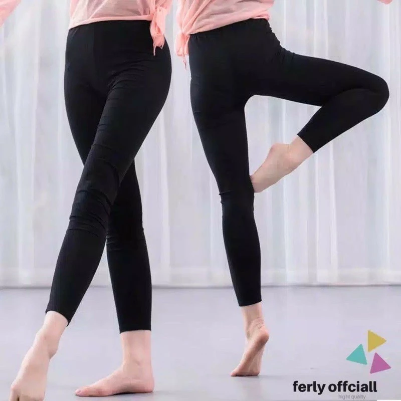 Celana Legging Hitam Lembut Impor Spandek Premium Halus Inner Legging Wanita Standar Leging Wanita Panjang Tebal
